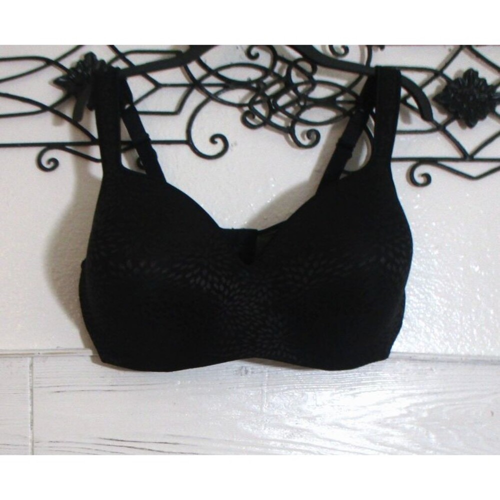 Playtex Bra Size 44DD Underwire Full Coverage Adjustable Strap Black